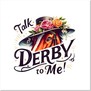 Derby Horse with Floral Hat, Talk Derby To Me Posters and Art